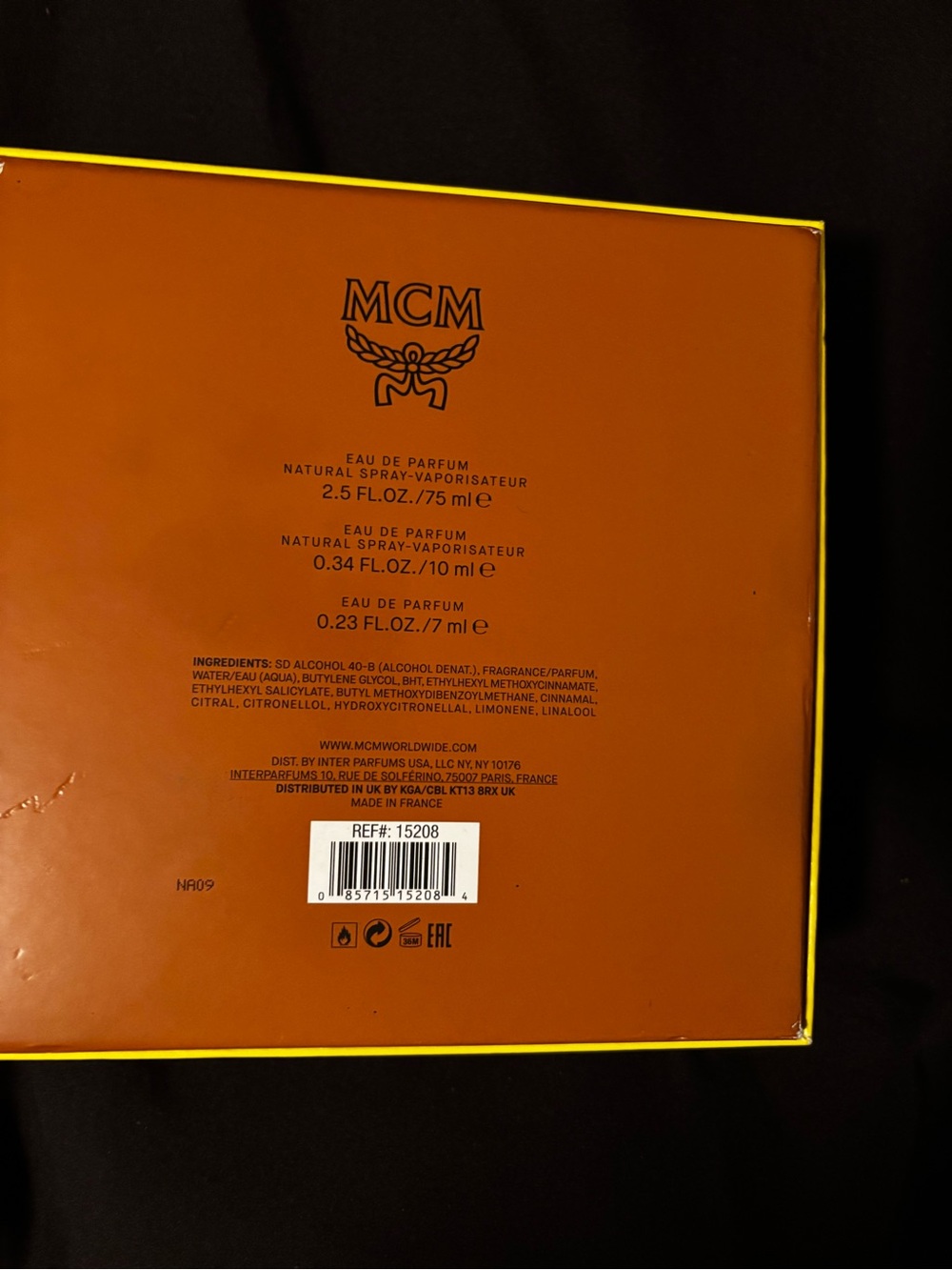 MCM Cognac and Gold Visetos Leather Travel Fragrance Set - Picture 5 of 5